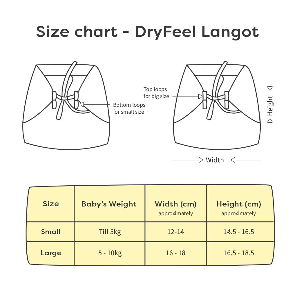 Pack of 3 DryFeel Langot