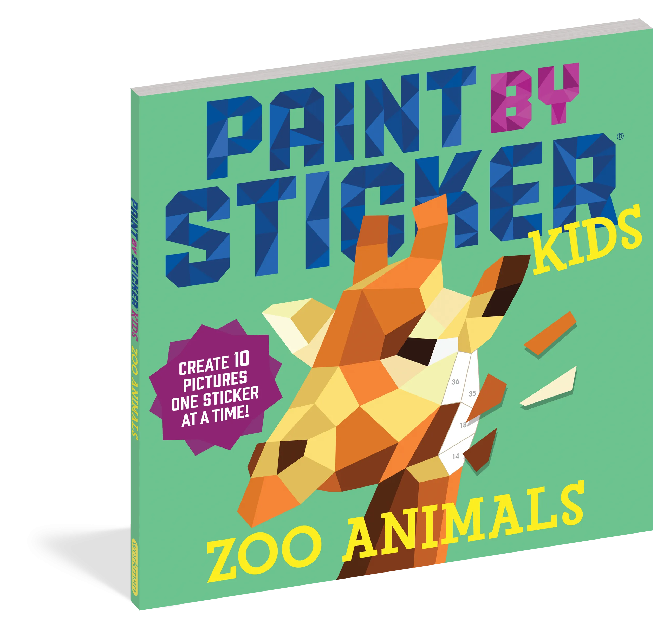 Paint by Sticker, Zoo Animals