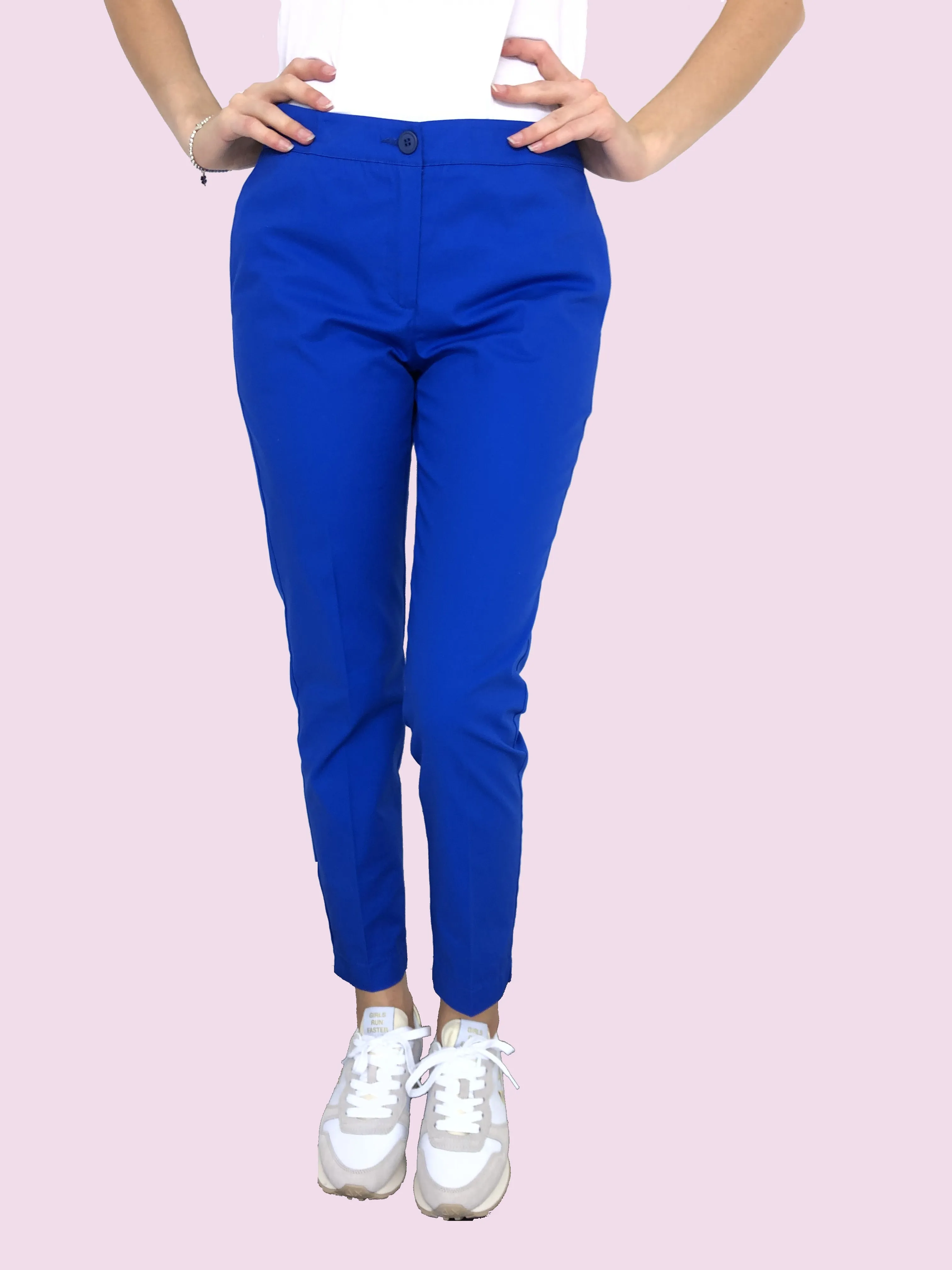 PANTALONE A SIGARETTA BLU