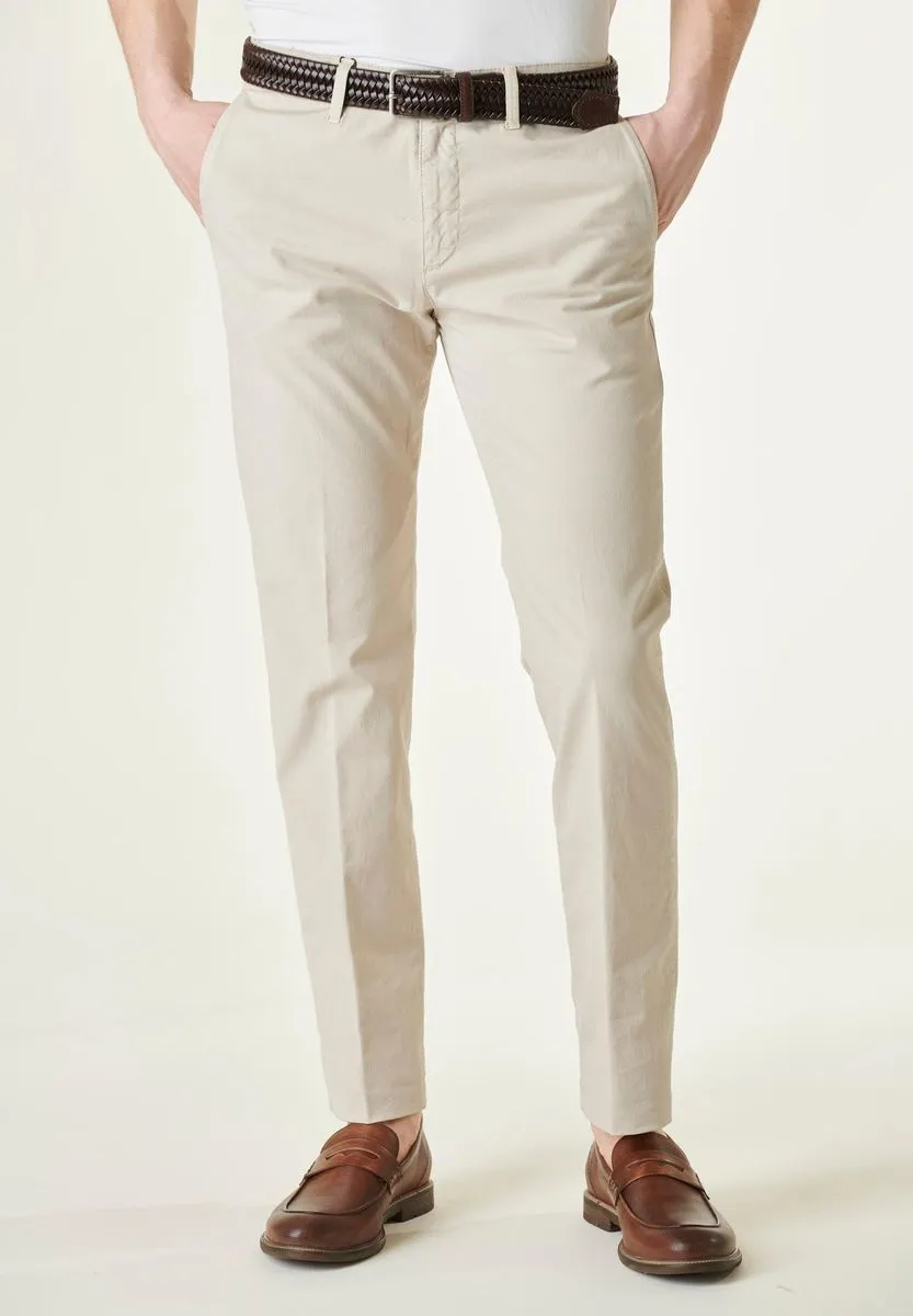 Pantalone beige tricotina cotone tc