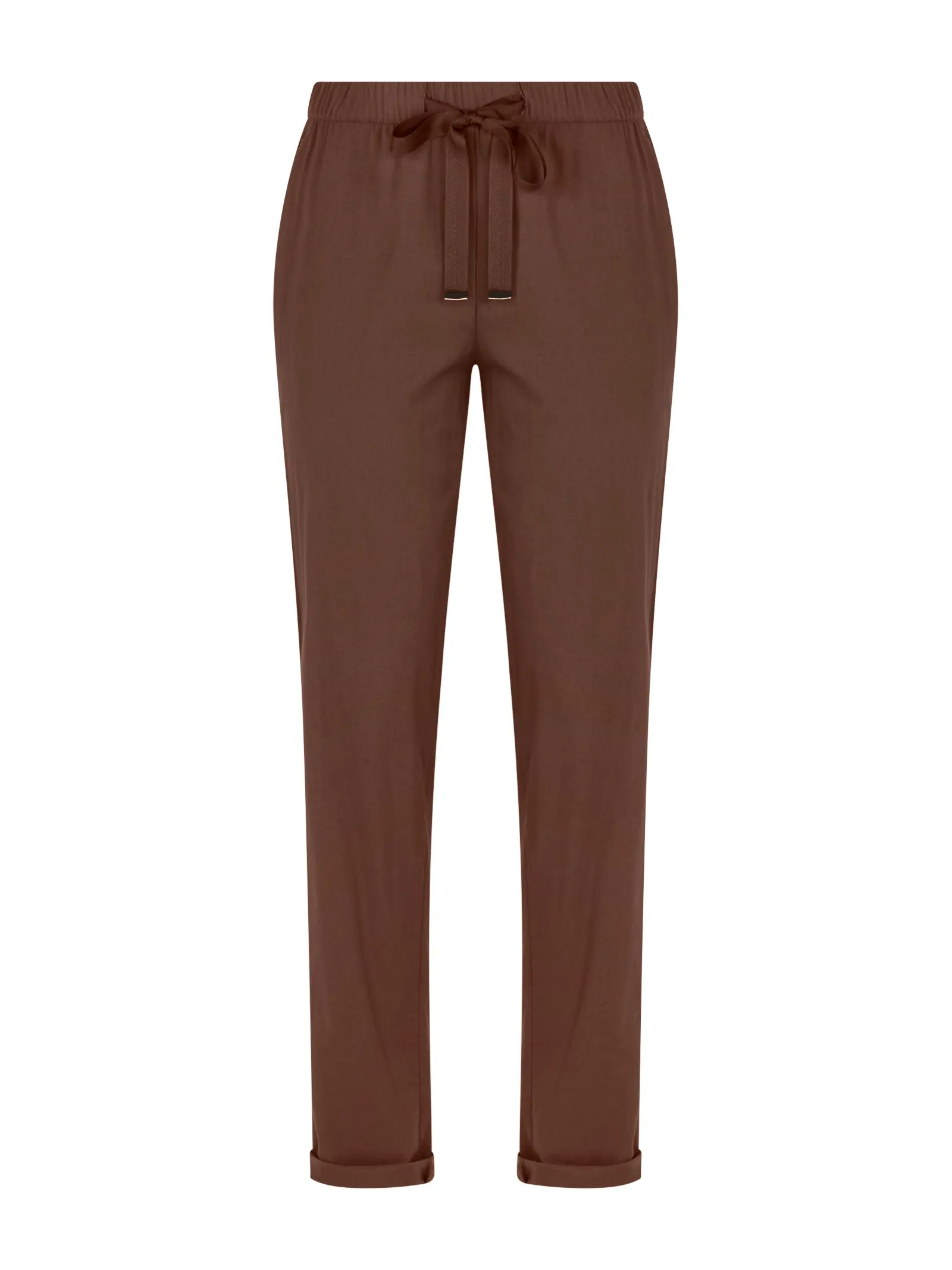 Pantalone Jogger con tasche in Super Fresh - Cappuccino