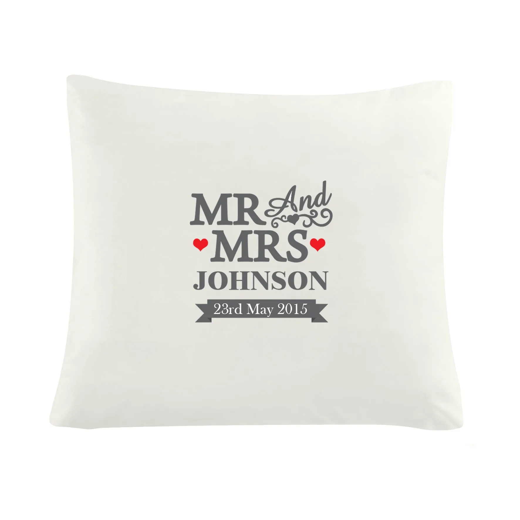 Personalised Mr & Mrs Cushion