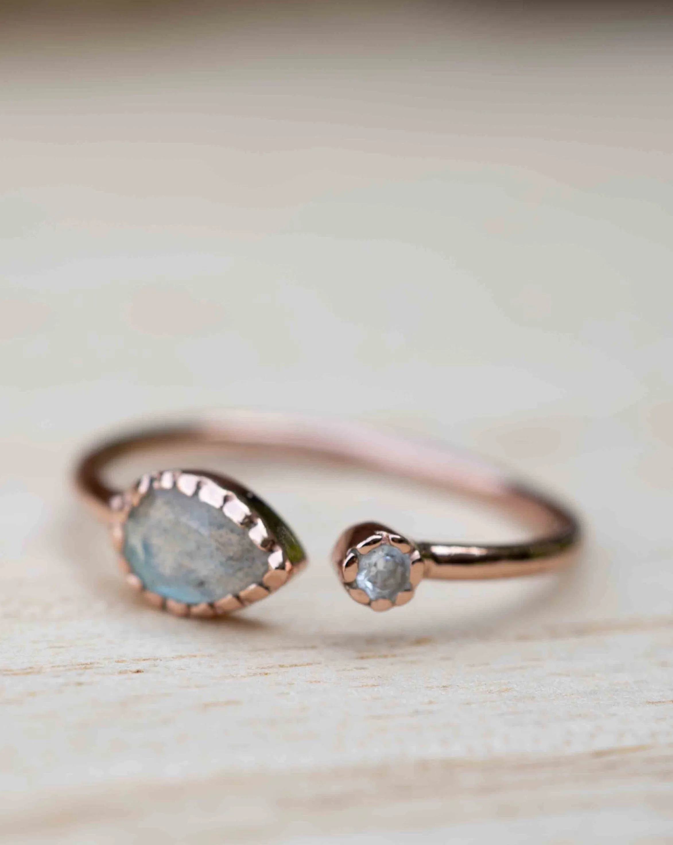 Pietra Ring * Labradorite * Rose Gold Plated *