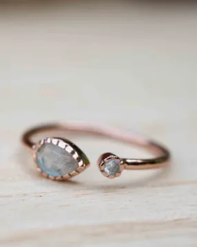 Pietra Ring * Labradorite * Rose Gold Plated *