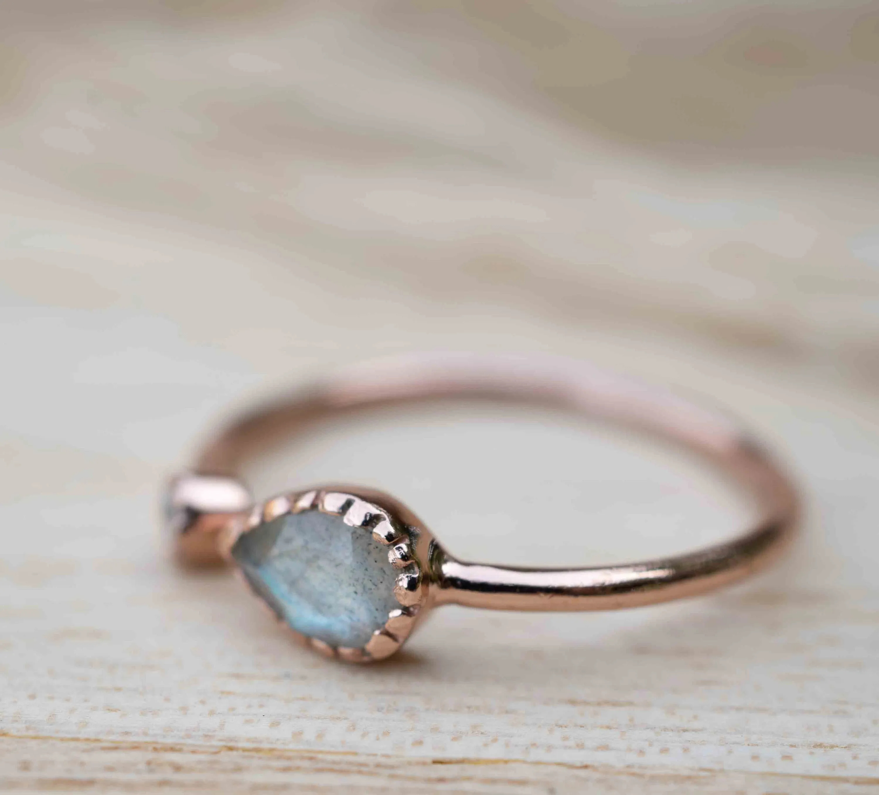 Pietra Ring * Labradorite * Rose Gold Plated *