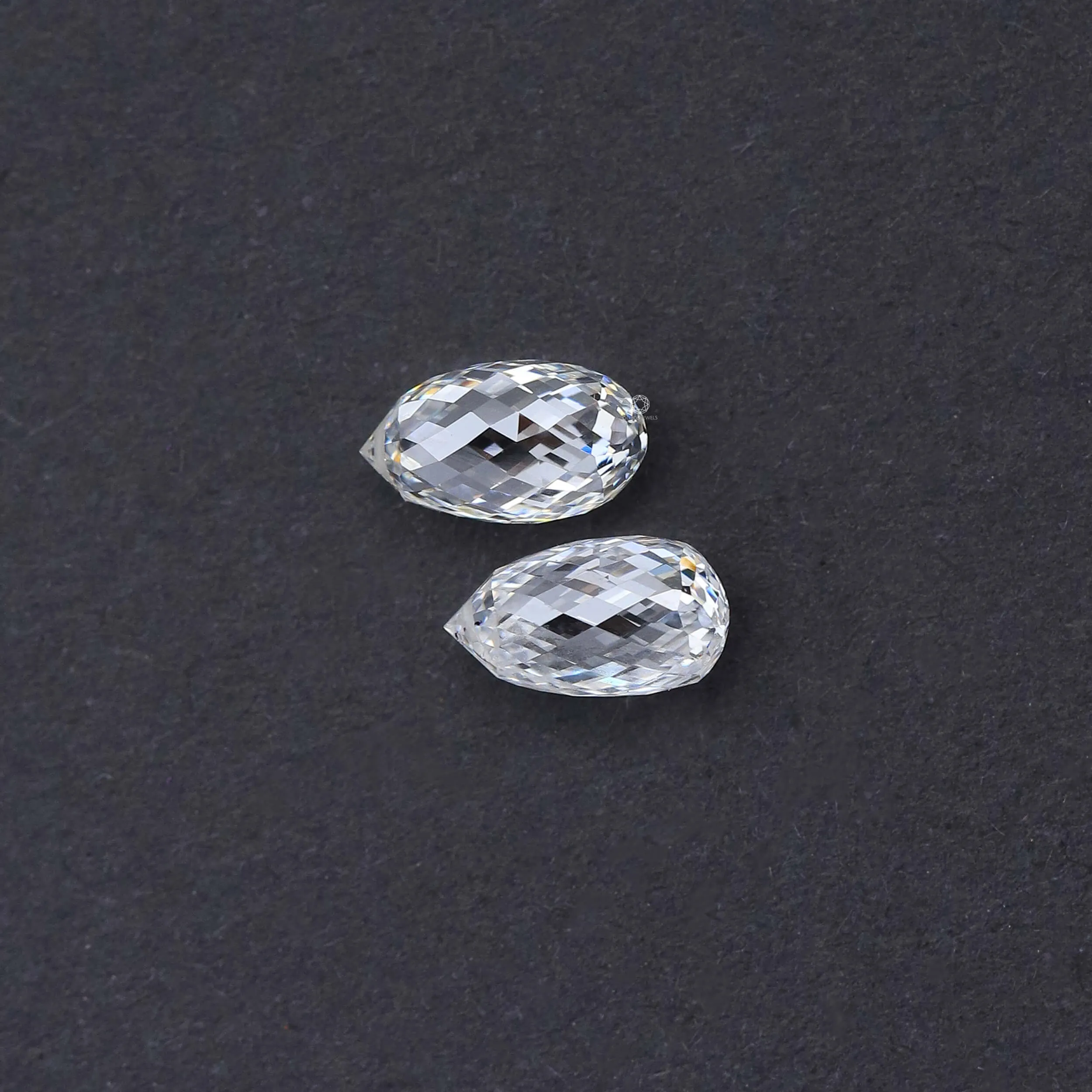 Pineapple Cut Matching Pair Of Lab Grown Diamond