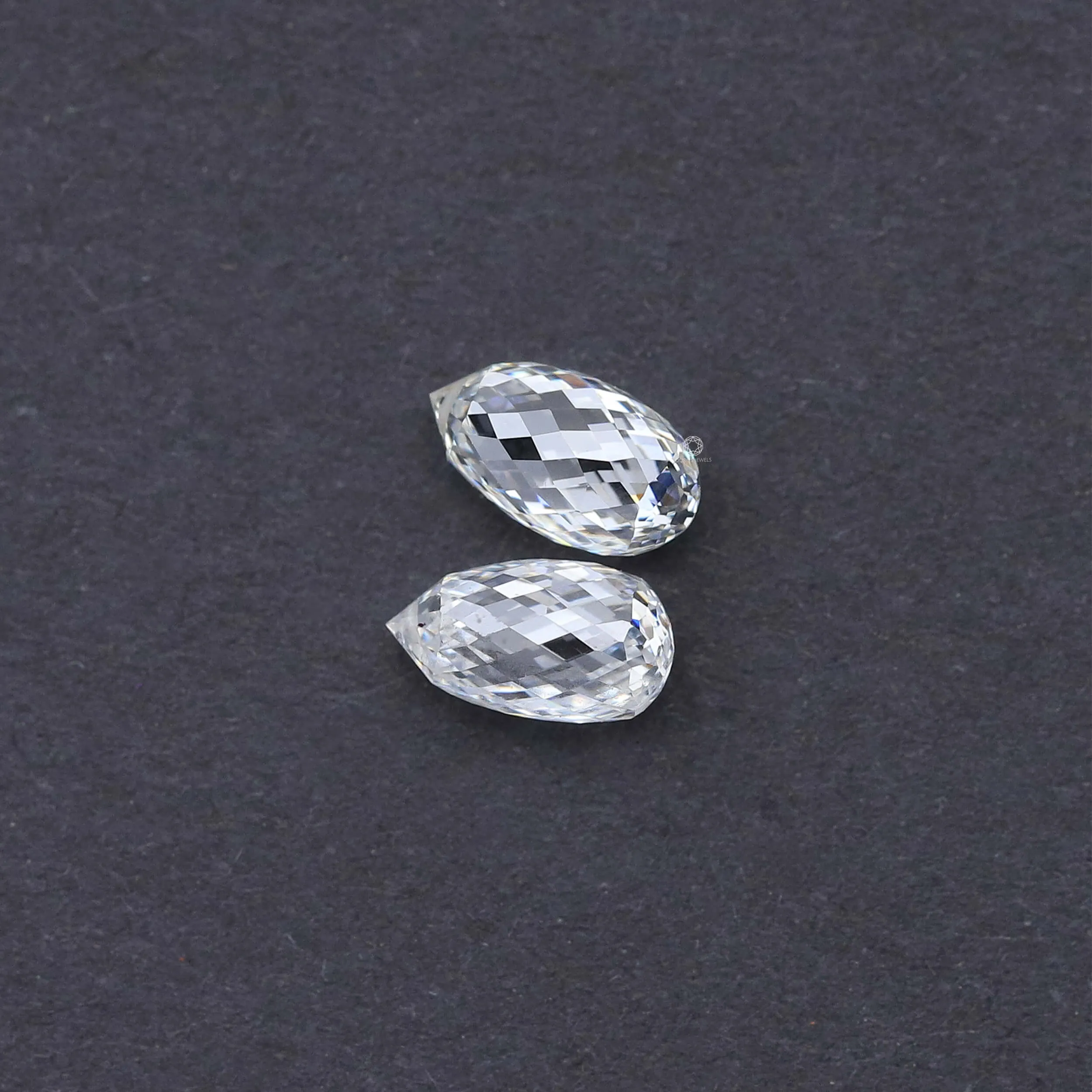 Pineapple Cut Matching Pair Of Lab Grown Diamond