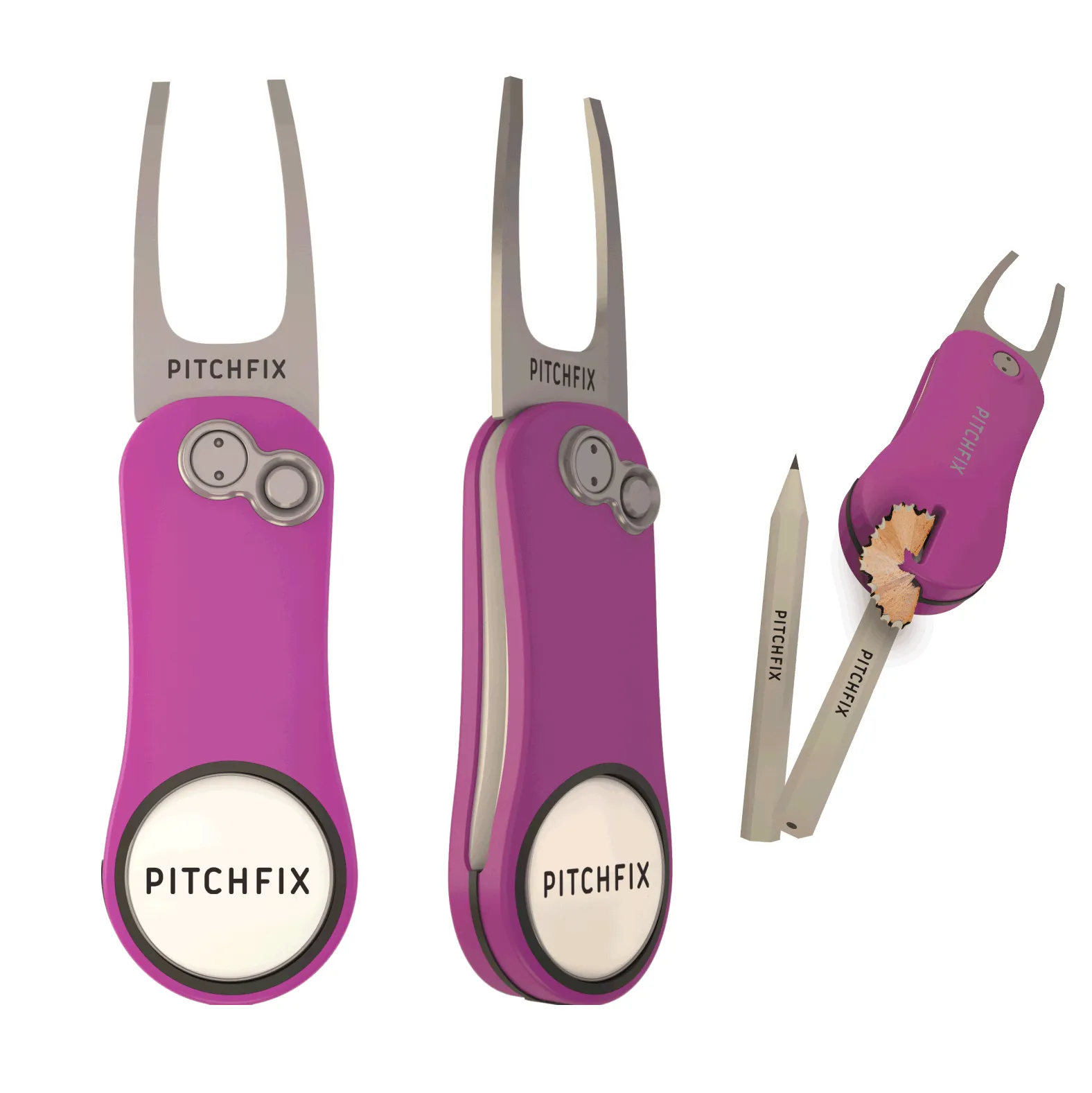 Pitchfix Hybrid 2.0 Divot Tool - Purple