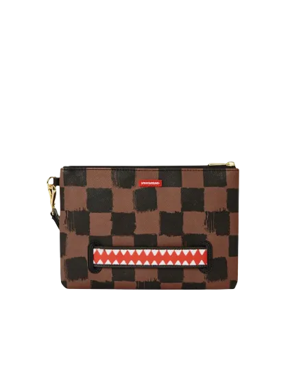 Pochette Sprayground Painted Marrone