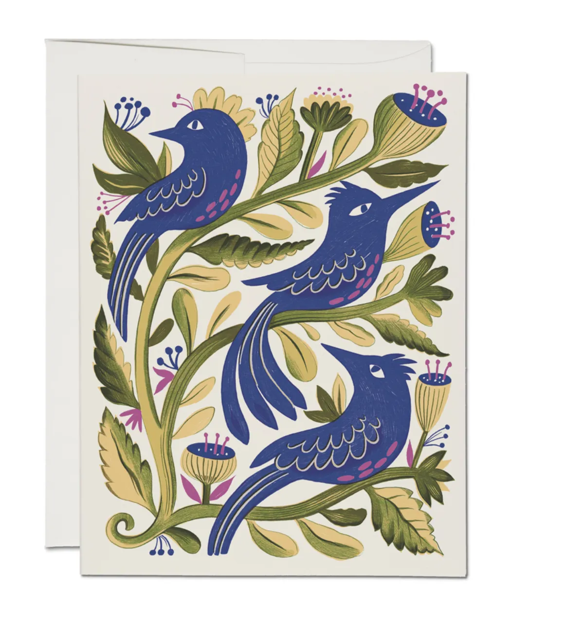 Purple Birds Everyday Notecard