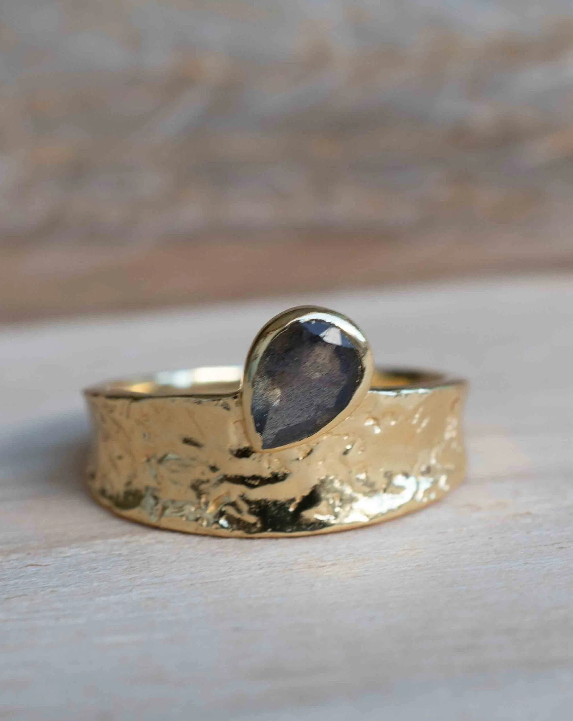 Rainbow Labradorite Ring * Gold Ring * Gemstone * Gold Plated * Statement *Bridal *Wedding * Natural  *Handmade * BJR291