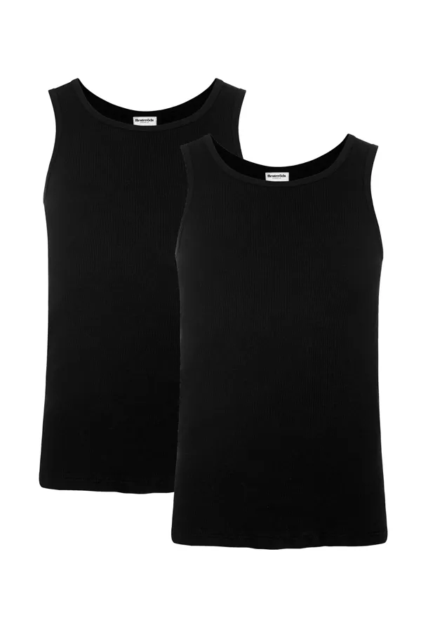 Resterds Tank Top 2-Pack Organic Black