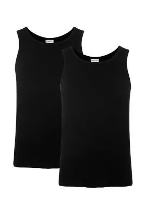 Resterds Tank Top 2-Pack Organic Black