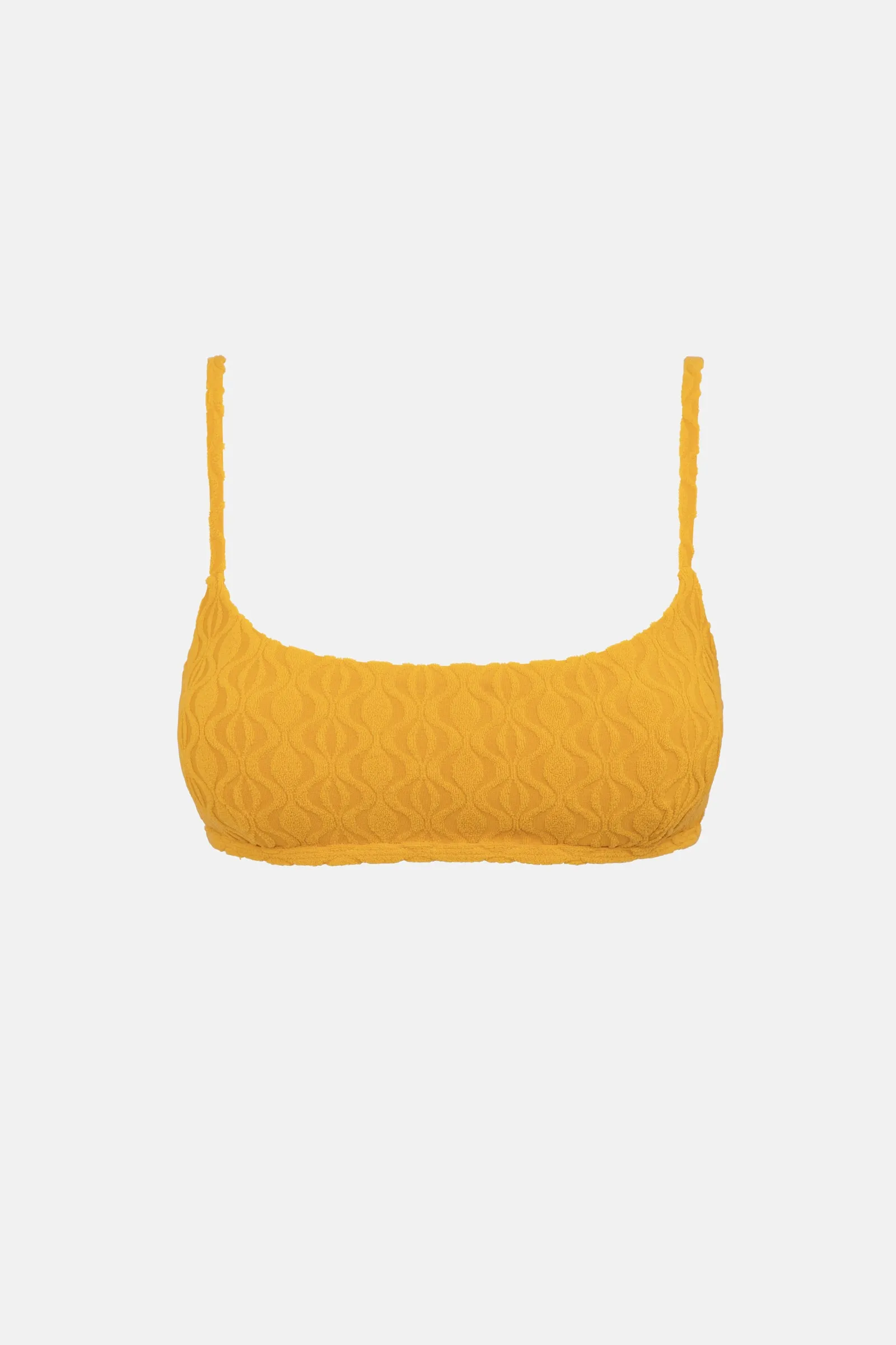 Ripple Terry Crop Top Golden