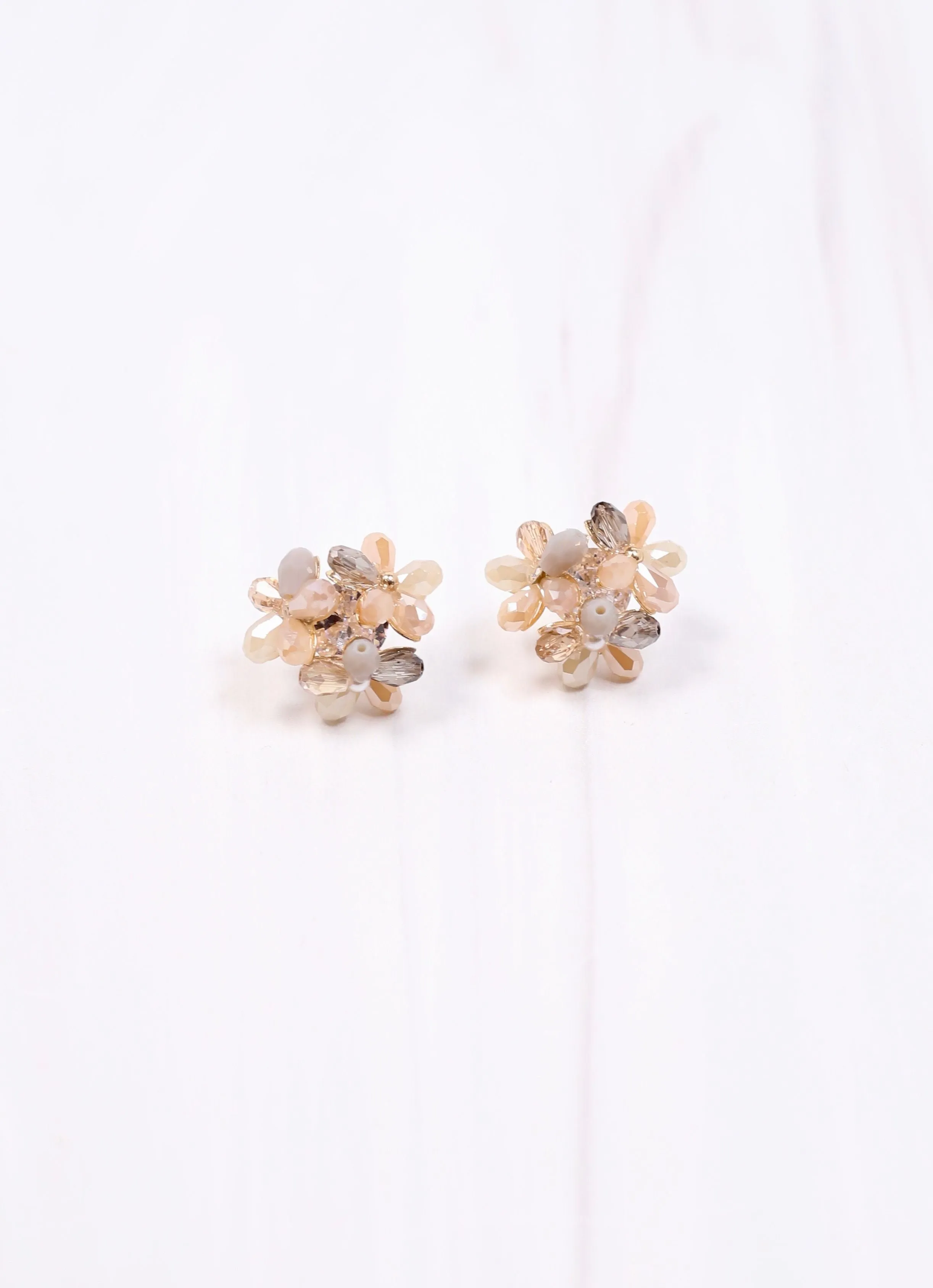 Rokville Floral Stud Earring NATURAL MULTI