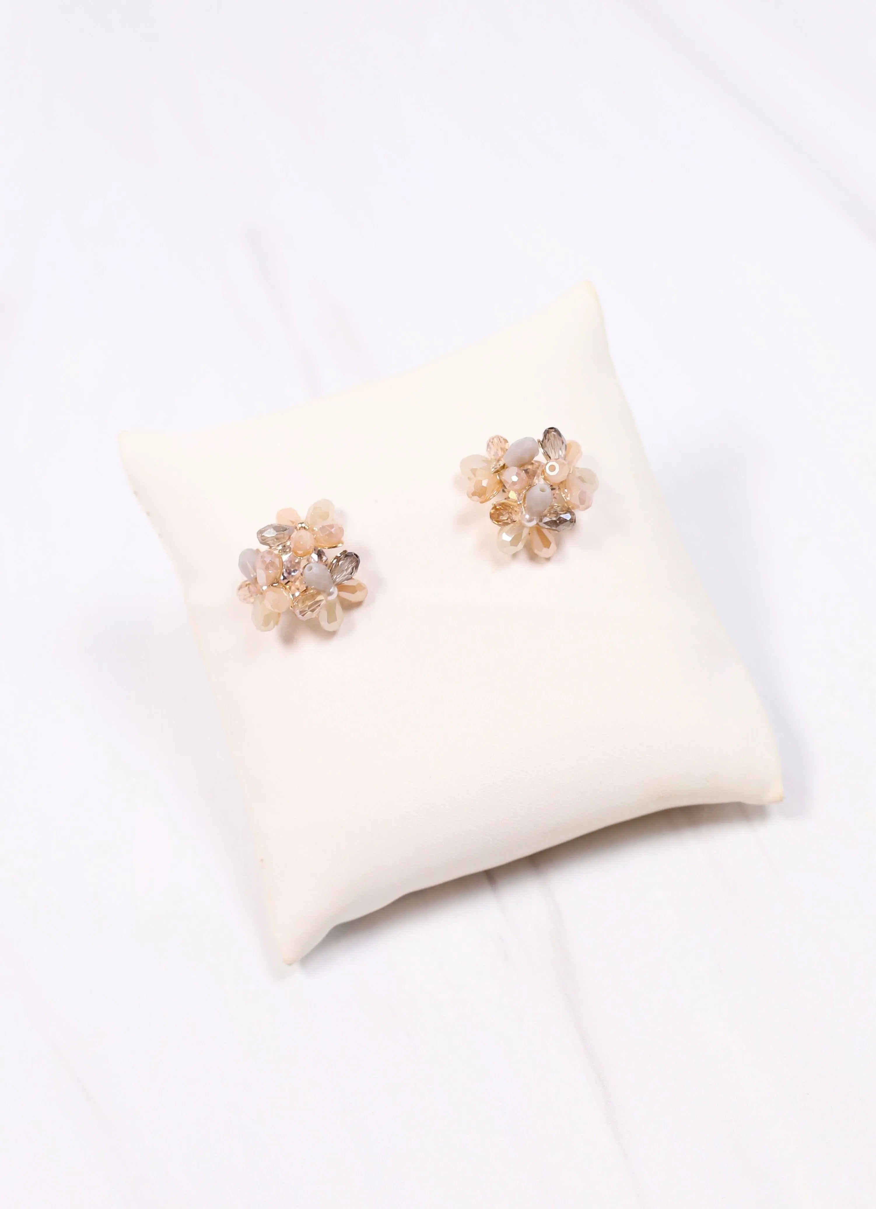 Rokville Floral Stud Earring NATURAL MULTI