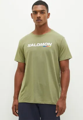 Salomon Sml8558 Mens Race Ss Tee Lichen