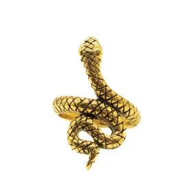 Serpent's Lair Gold Snake Ring