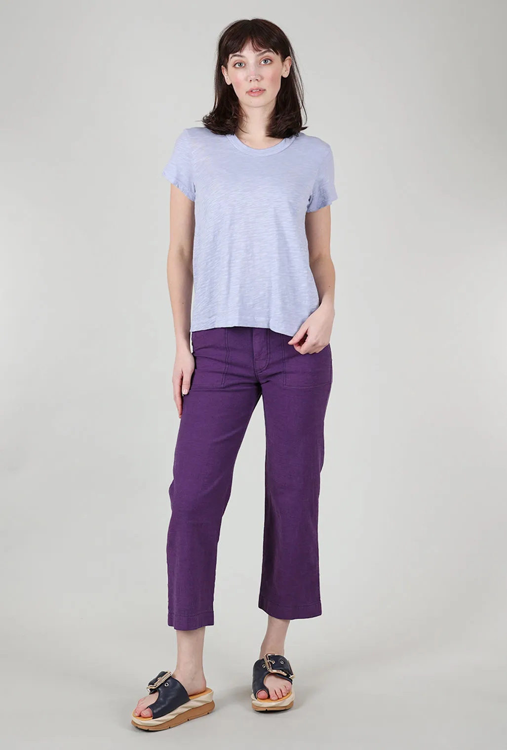 Slim Fit Shrunken Crew, Thistle