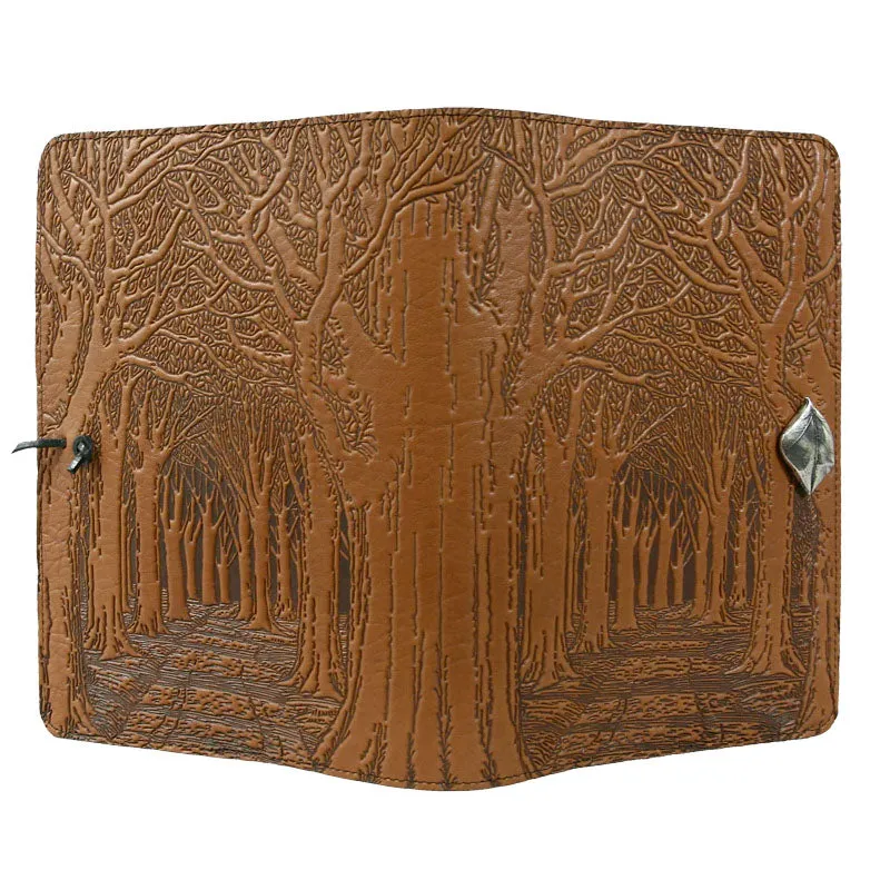 Small Leather Journal - Avenue of Trees in Saddle