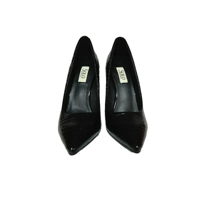 Solo SOPRANI MI40C Scarpe Donna Decollette Tacco Alto Cocco Nero