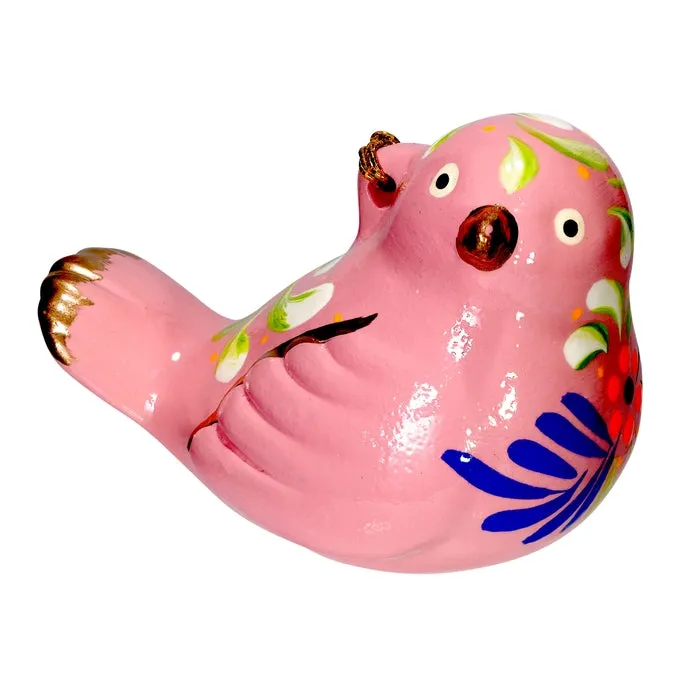 Songbird Painted Ceramic Ornament