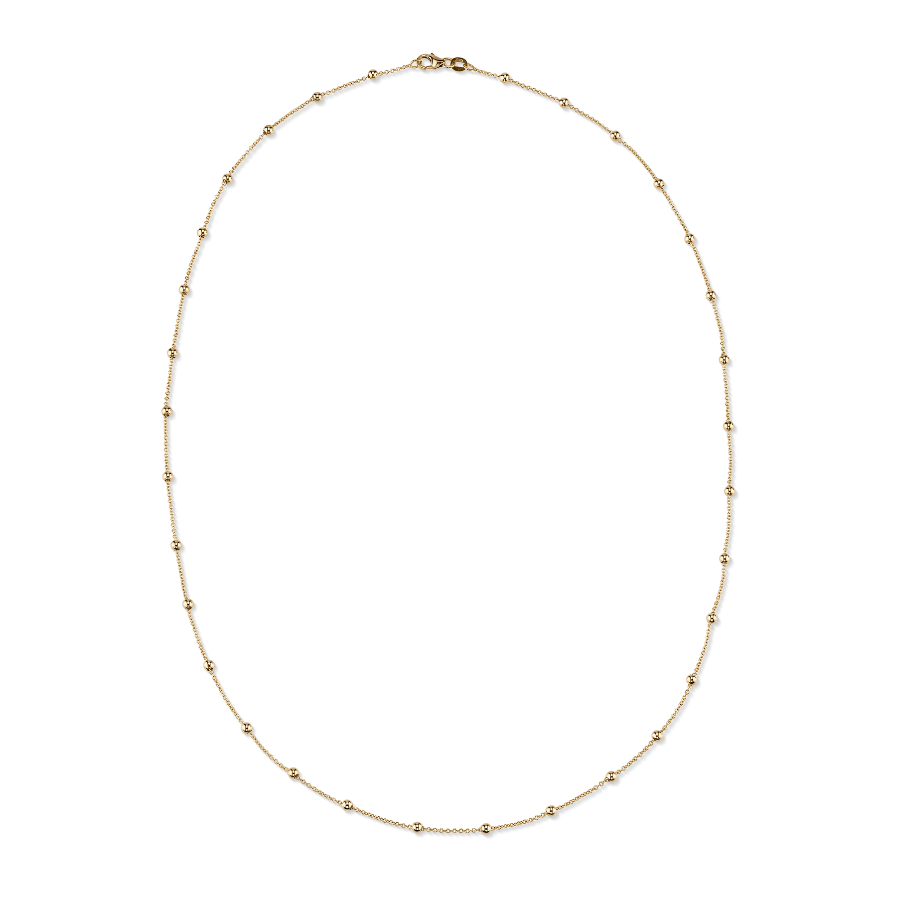 Sphere Chain Necklace - 14k Yellow Gold