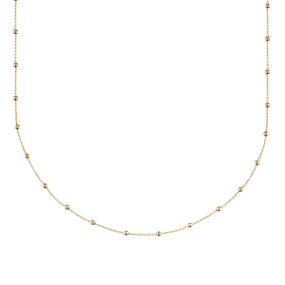 Sphere Chain Necklace - 14k Yellow Gold