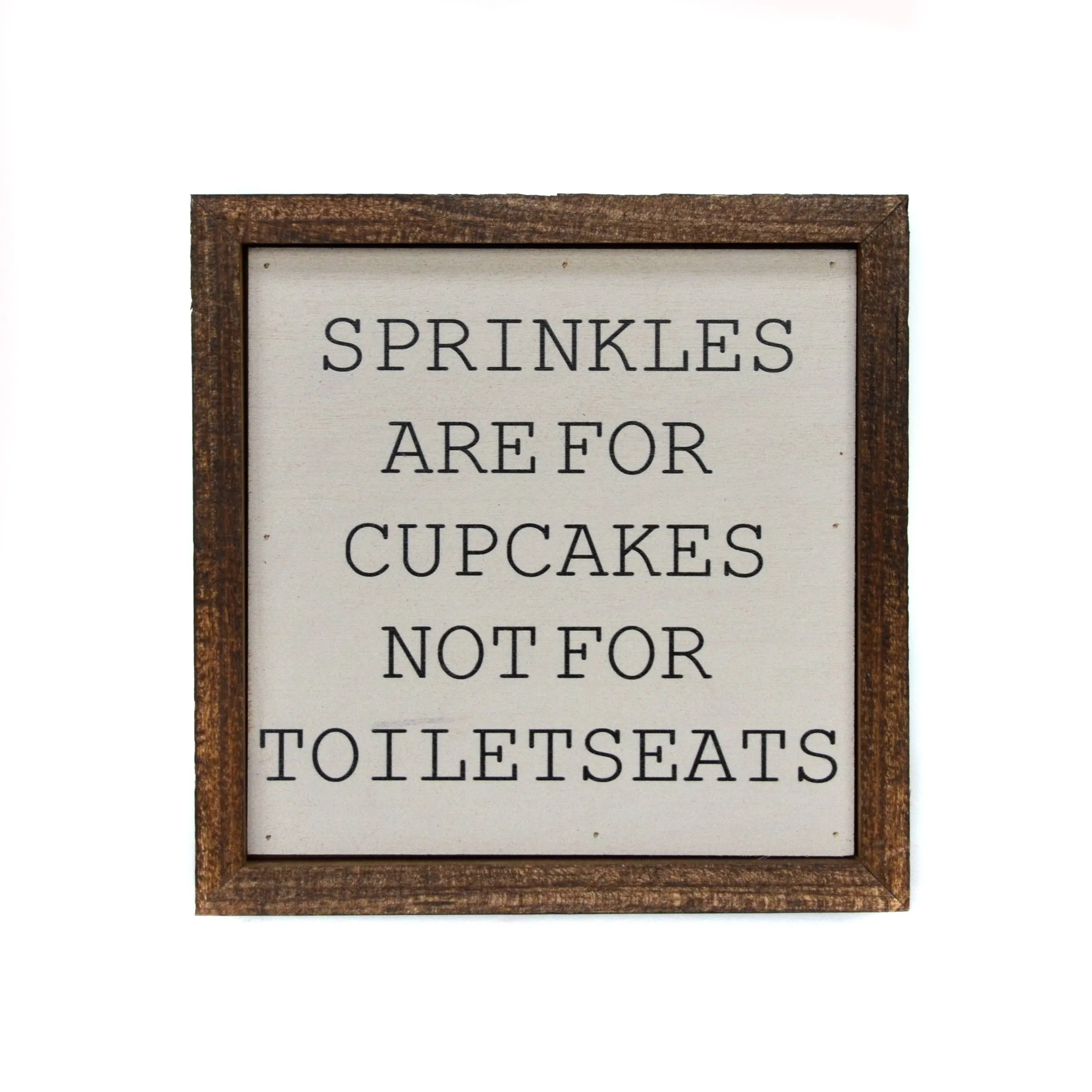 Sprinkles Are For Cupcakes Boys Bathroom Sign