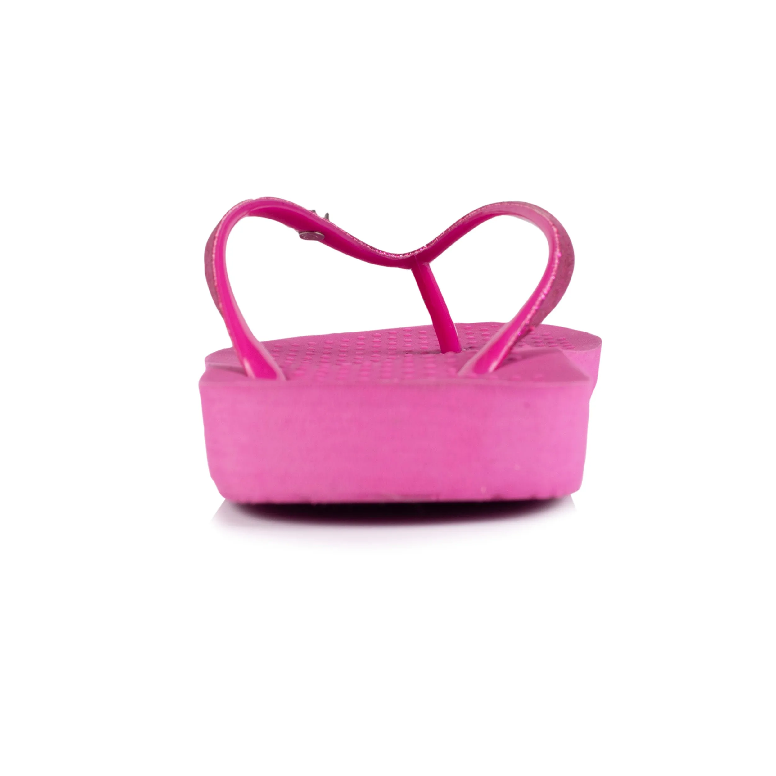 Tongs Femme tige paillettes Fuchsia