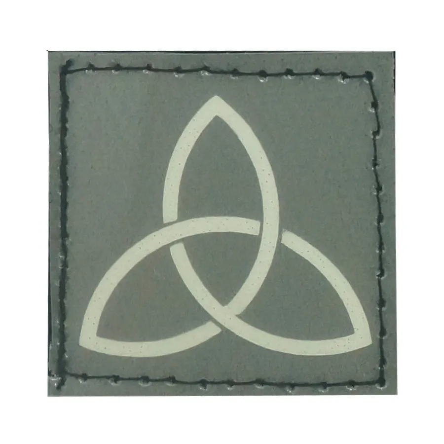 TRINITY KNOTS PATCH - BLUE GLOW IN THE DARK