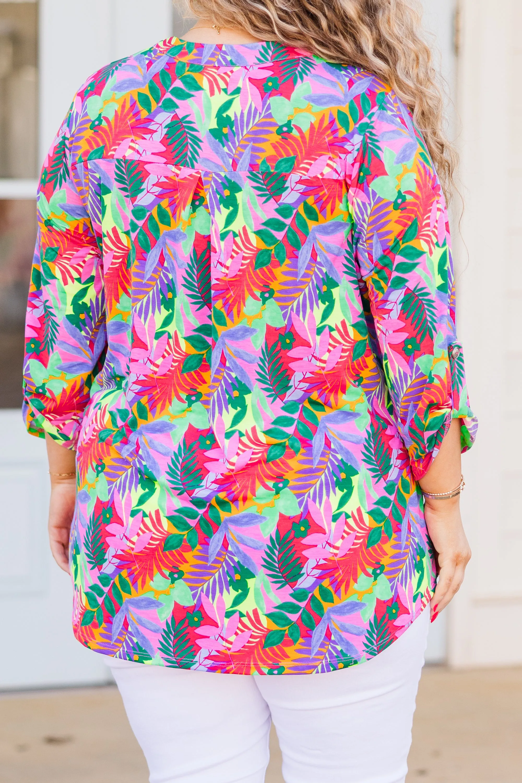 Tropical Treasure Top, Multi