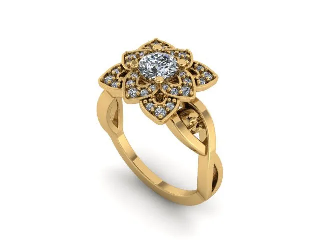 Twisted Petal Ring- UDINC0575