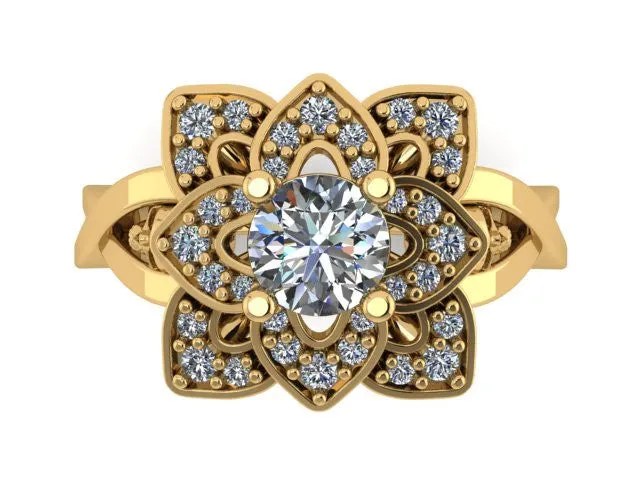 Twisted Petal Ring- UDINC0575