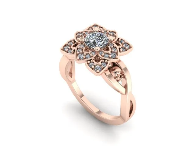 Twisted Petal Ring- UDINC0575