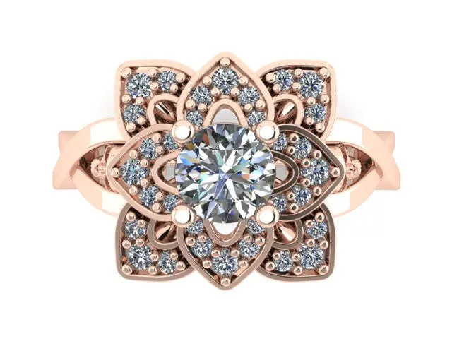 Twisted Petal Ring- UDINC0575