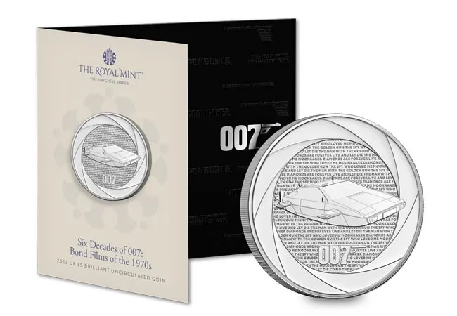 UK 2023 Six Decades of 007 1970s BU 5 Pack