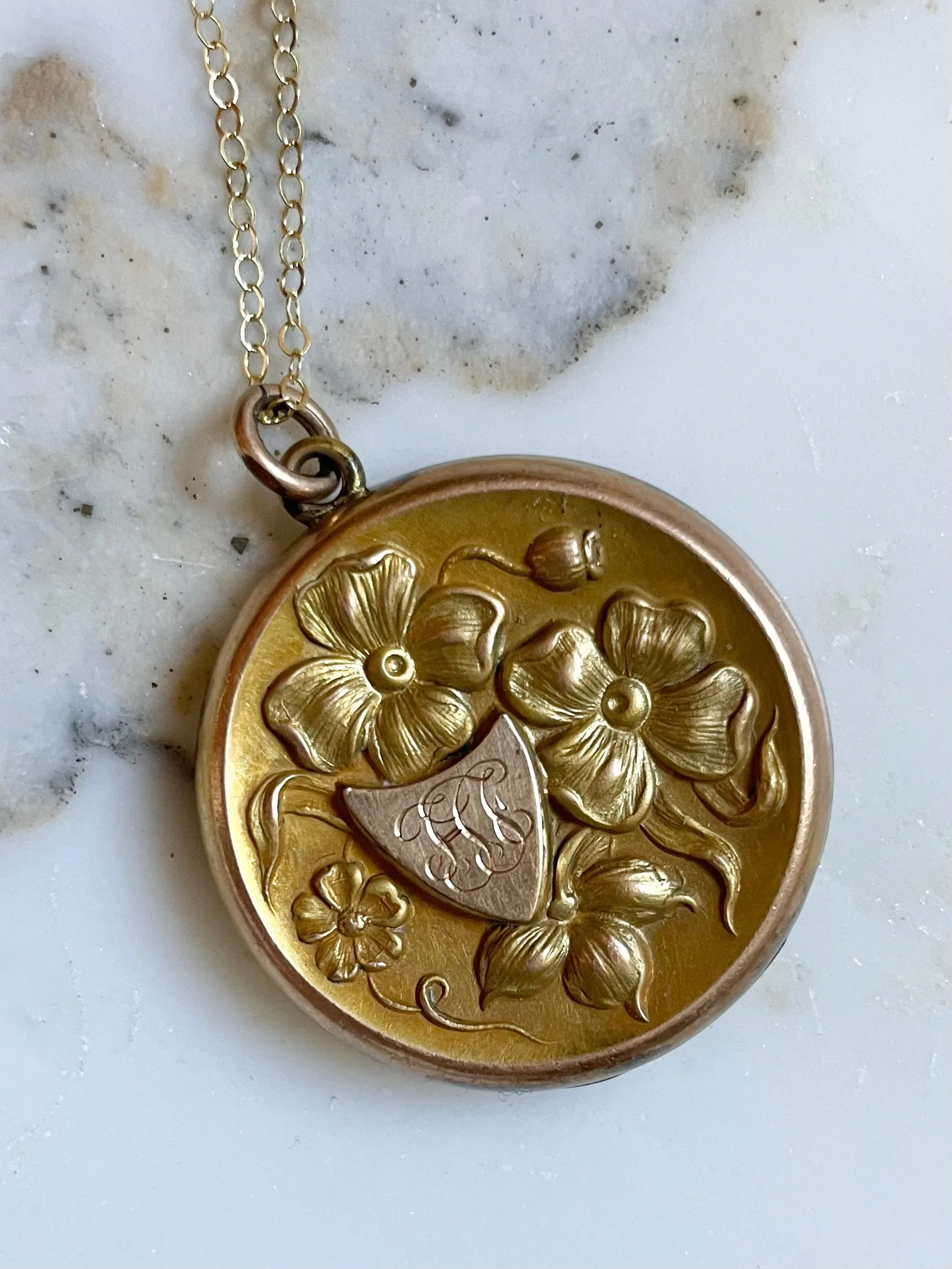 Victorian Repousse Locket