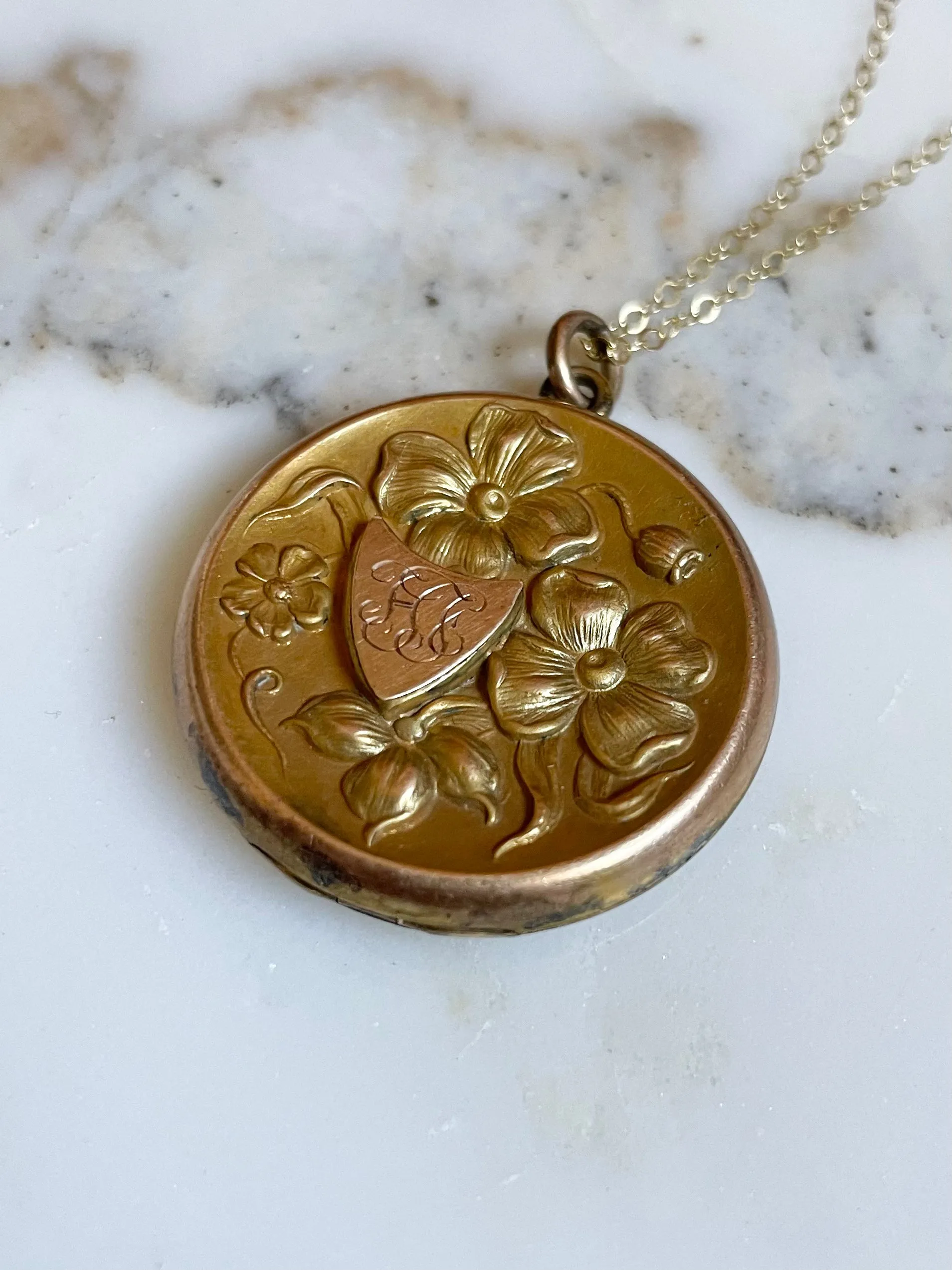 Victorian Repousse Locket