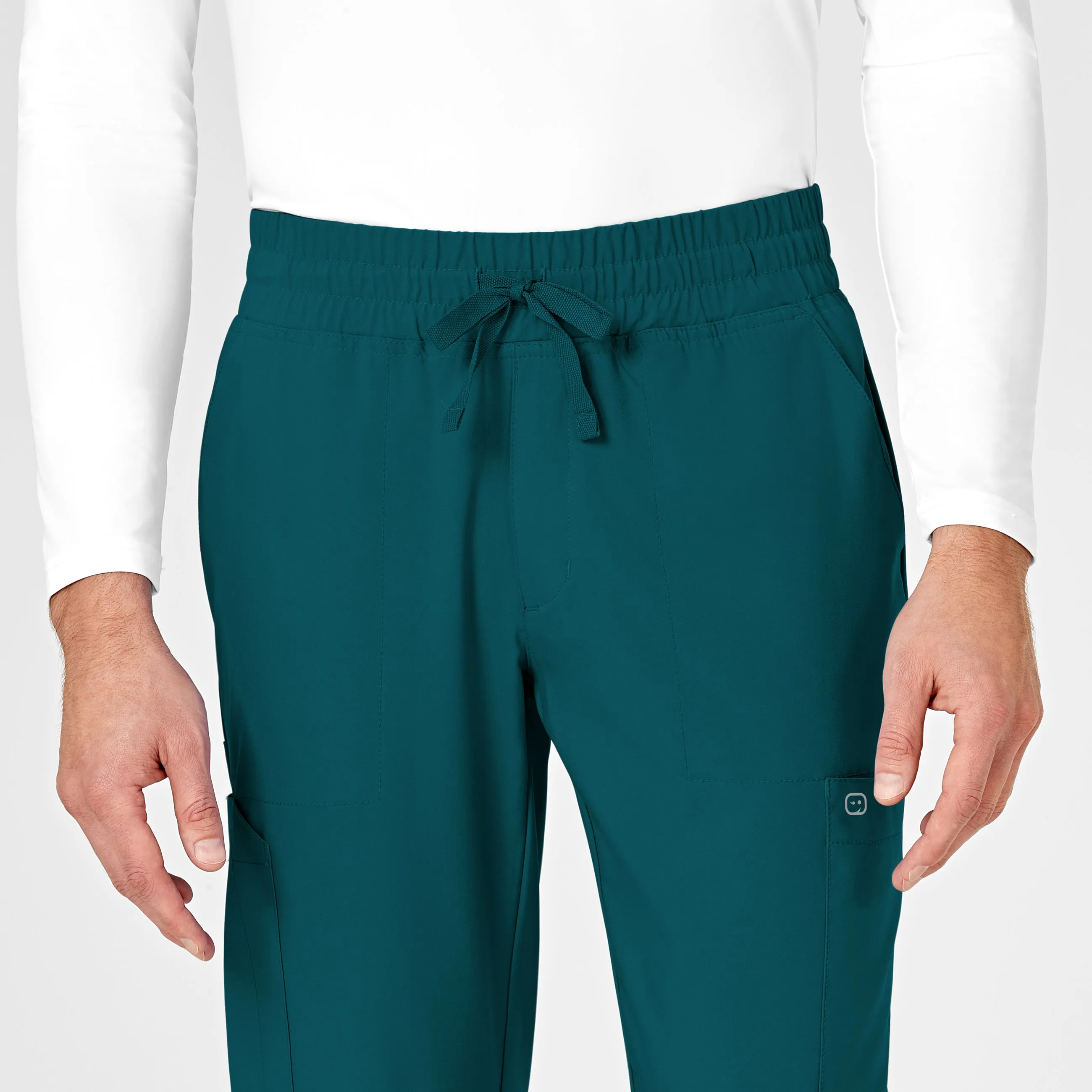 W123 Men's Cargo Jogger Scrub Pant - Caribbean