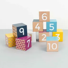 Wooden Number Blocks - Bigjigs