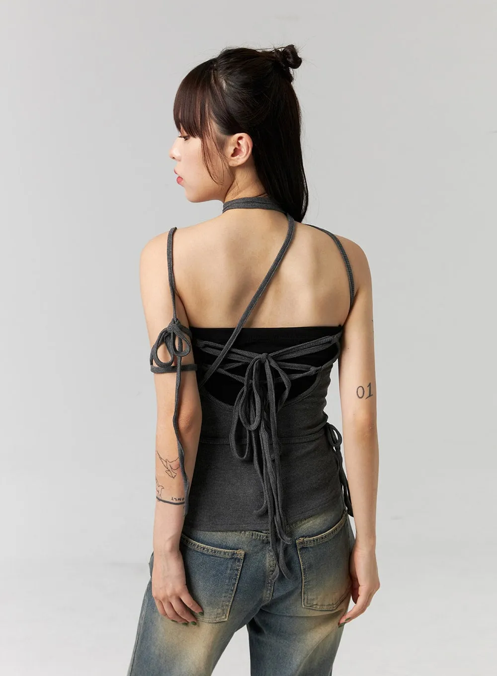 X-Strap Slim Sleeveless Top CG331